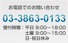 �����äΤ��䤤��碌��03-3863-0133